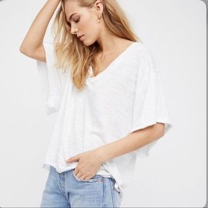 Free People Boxy loose fit tee